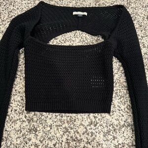 American Eagle Outfitters cropped crochet sweater